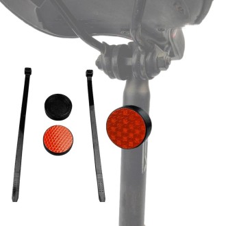 Mountain Bike Reflector Anti-theft Tracking Locator Hidden Bracket  For AirTag(Red)