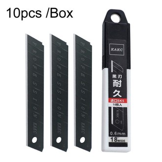 KAKC-18 Black Blade Cutter Blade 18mm Wall Cutter Blade, Specification: 10pcs /Box