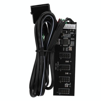 USB 2.0 9pin To 4 9pin Hub Internal Motherboard Header With 4pin Powered