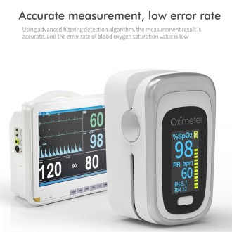 Finger Pulse Oximeter Finger Pulse Blood Oxygen Saturation Monitor, Colour: 131R Black Gold(English Manual)