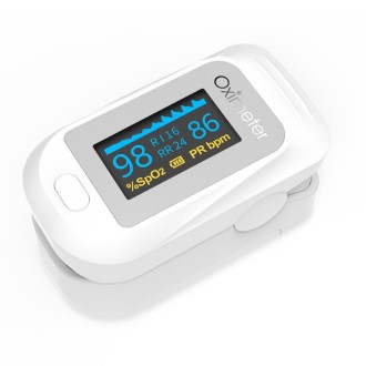 JZ-133R Finger Pulse Oximeter Finger-Type Blood Oxygen Saturation Monitor, Colour: White(English Manual)