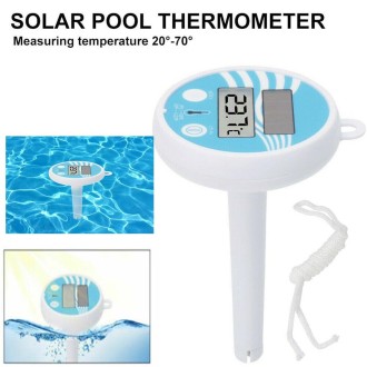 BL9057  Solar Swimming Pool Thermometer Swimming Pool Equipment Floating Water Thermometer with Digital Display Function(-20  -5