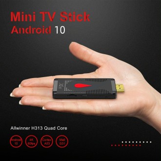 X96 S400 Android 10.0 Mini TV Stick, Allwinner H313 Quad Core ARM Cortex A53, 2GB + 16GB, Support WiFi, HDMI, TF Card, USB