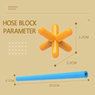 300pcs Pipe+300 Connectors DIY Plastic 4D Straw Building Blocks Joint Funny Development Toys