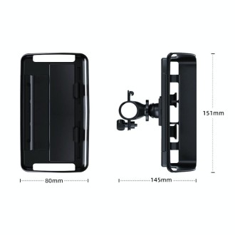 Rotatable Bicycle and Motorcycle Anti-shake Fixed Mobile Phone Holder with Sun Visor, Style: Universal Model