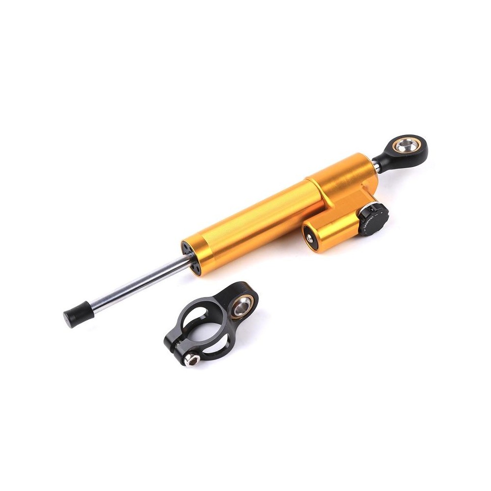 Motorcycle Handlebar Universal Shock Absorber Direction Damper Steering Stabilizer Damper Accessories(Gold)