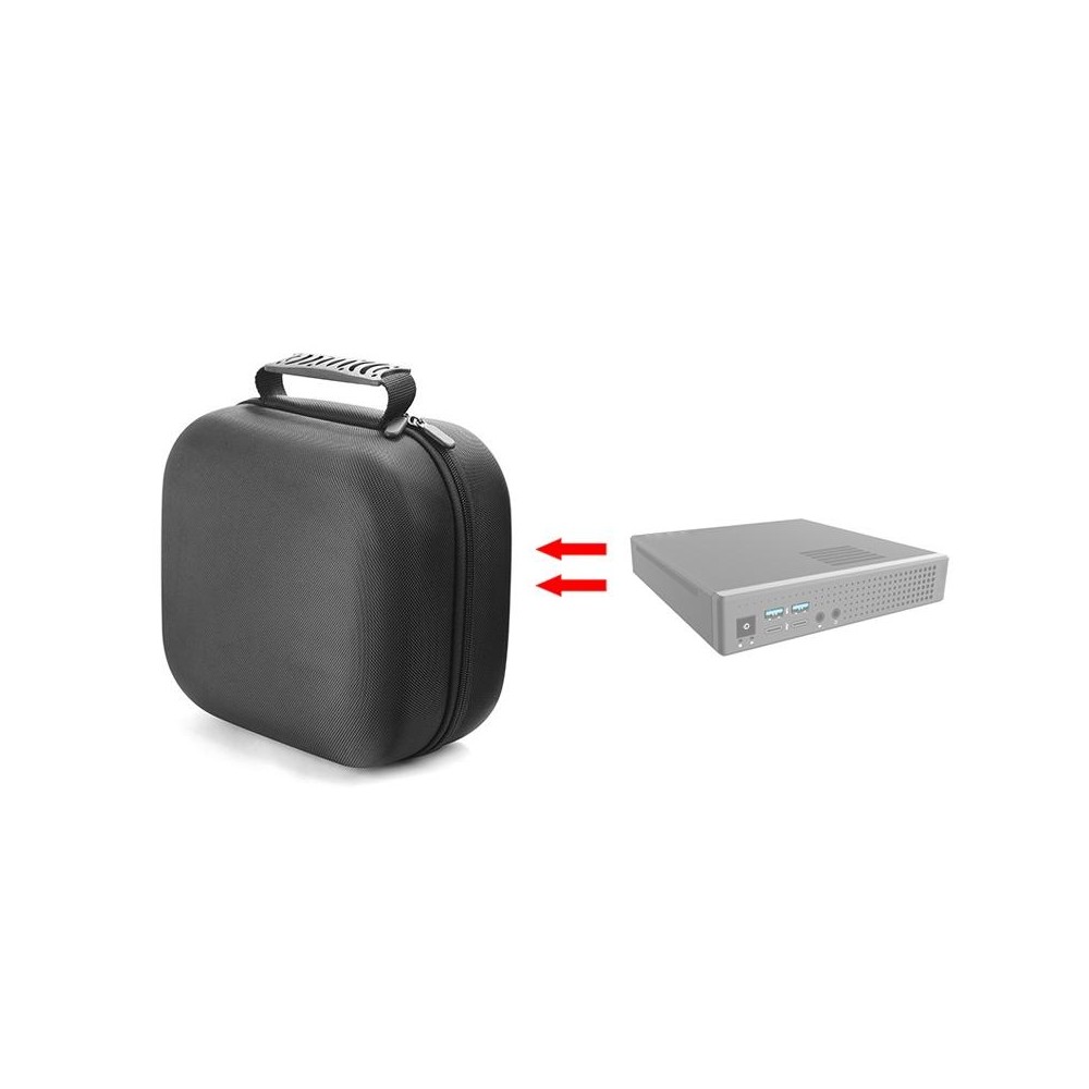 For Topfeel T80M Mini PC Protective Storage Bag(Black)