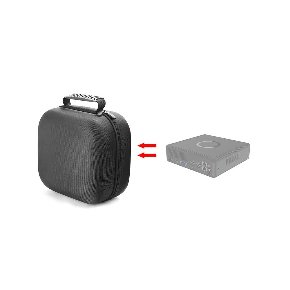 For ZOTAC EN1070K Mini PC Protective Storage Bag(Black)