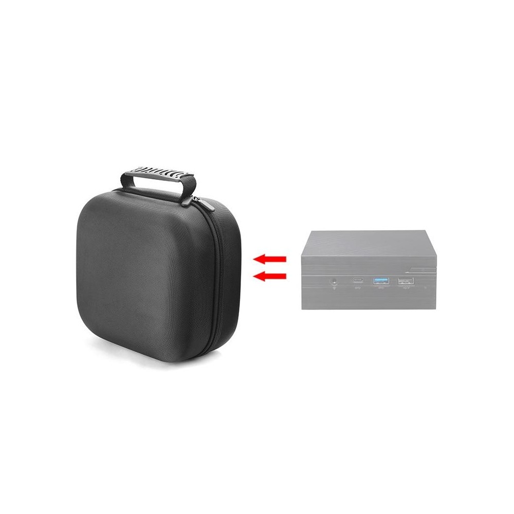 For ASUS PN40 Mini PC Protective Storage Bag(Black)