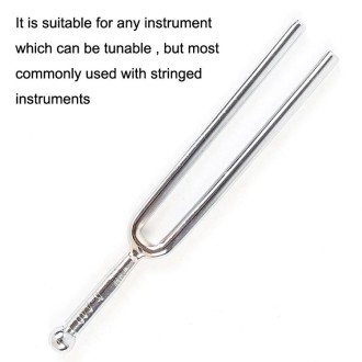 2 PCS Resonant Standard Teaching Sound Fork Stainless Steel Violin Instrument Music Sound Fork(Silver)