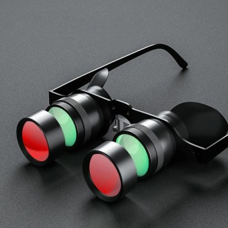 D-1548 10x HD Adjustable Focus Fishing Binoculars,Spec: With Red Polarised Lens