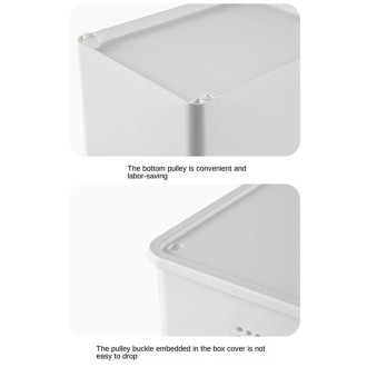 Desktop Storage Box Cosmetics Finishing Box, Style: Narrow Lid