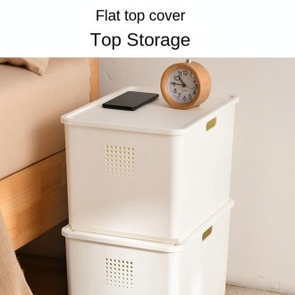 Desktop Storage Box Cosmetics Finishing Box, Style: Large Short Without Lid