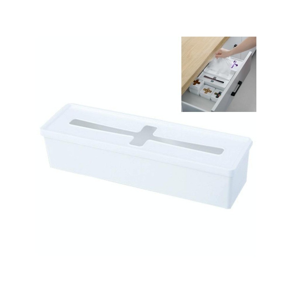 Combinable Drawer With Lid Sorting Cross Window Desktop Sundries Storage Box, Colour: Large Rectangle