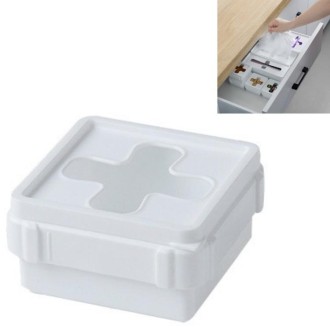 Combinable Drawer With Lid Sorting Cross Window Desktop Sundries Storage Box, Colour: Small Square