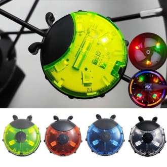 Ladybug Wheel Light Children Balance Bike Bicycle Hub Light, Color: Manual Transparent