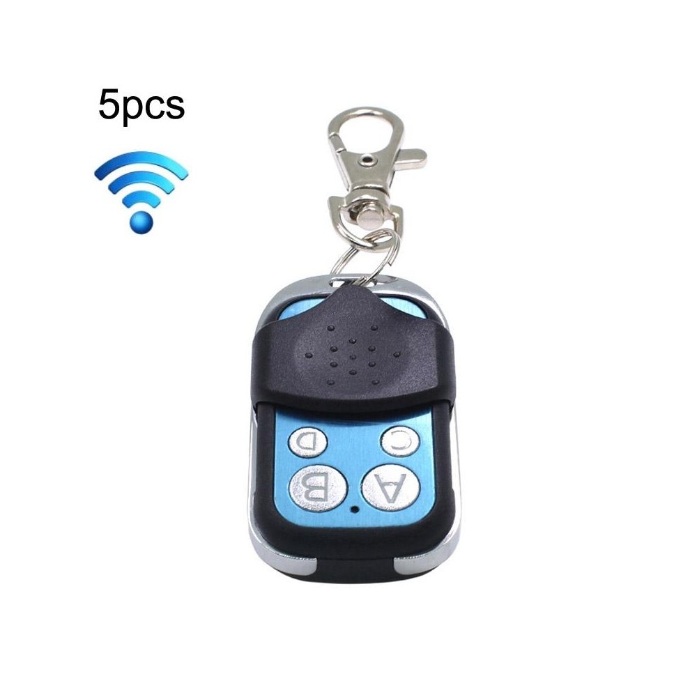 5pcs Wireless 433MHZ RF Remote Control 1527 Chip Metal 4 Button Learning Code Remote Control