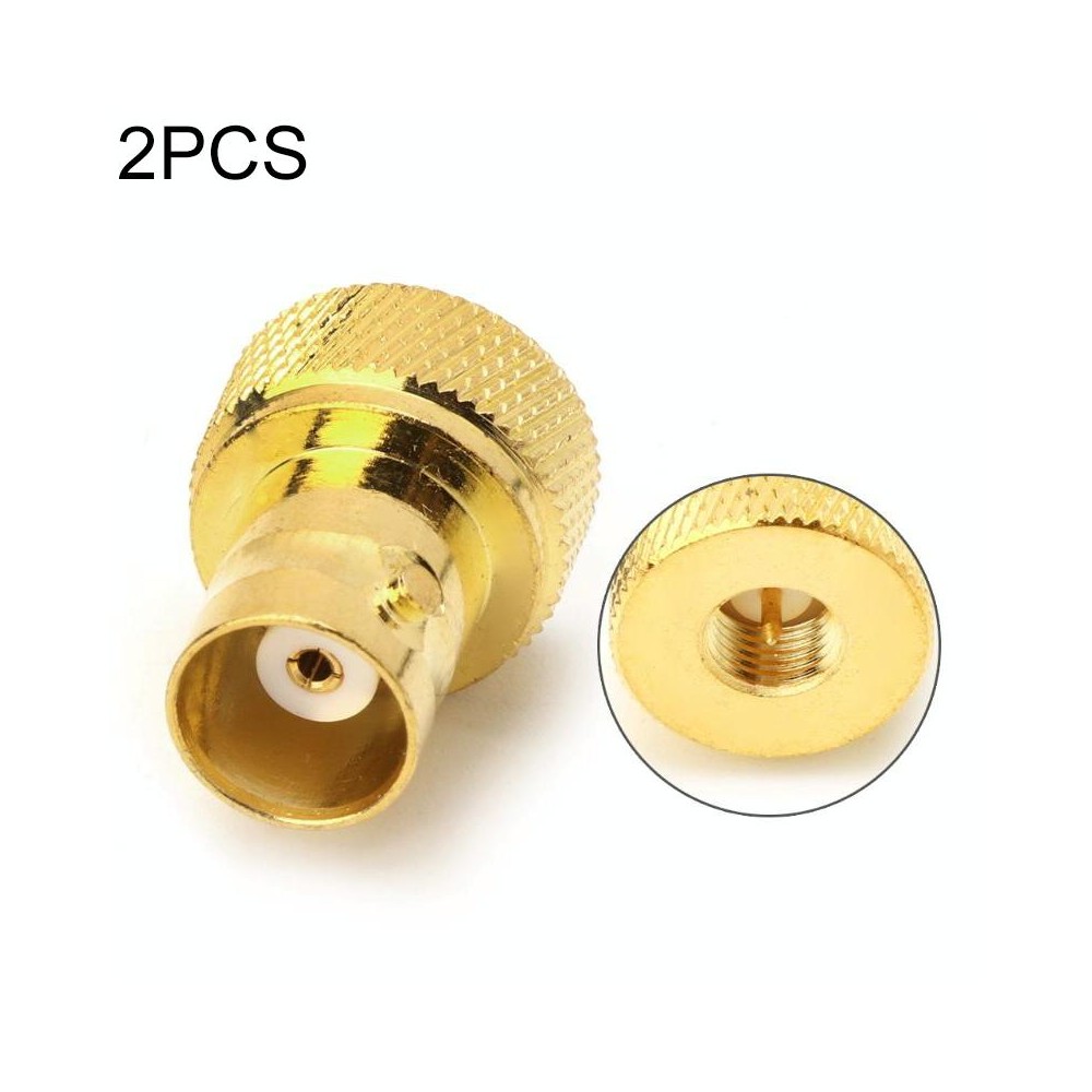 2 PCS BNC Female to SMA Male RF Coaxial Connector