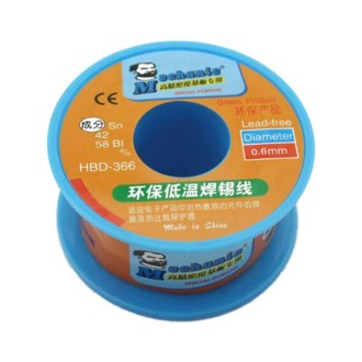 Mechanic HBD-366 40g Tin Solder Wire Lead-Free Solder Melt Rosin Core, Model:0.6mm