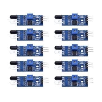 10 PCS Infrared Smart Car Obstacle Avoidance Sensor Photoelectric Switch Robot Sensor(  6D9)