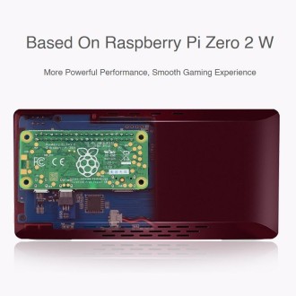 Waveshare GPM280 WiFi Portable Game Console Base on Raspberry Pi Zero, 2W with 32GB TF Card(US Plug)