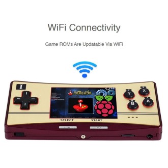 Waveshare GPM280 WiFi Portable Game Console Base on Raspberry Pi Zero, 2W with 32GB TF Card(US Plug)