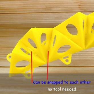 10pcs/Pack Woodworking Paint Pyramid Stands Cone Support Stand(Yellow)