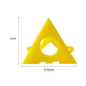 10pcs/Pack Woodworking Paint Pyramid Stands Cone Support Stand(Yellow)