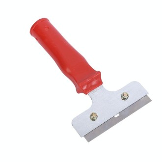 Iron Head Plastic Handle Scraper Cleaner for Glass Window Tile Floor Ice Wall Paint(Red)