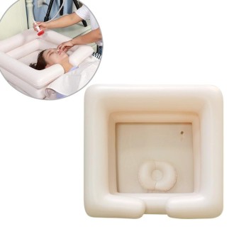 PVC Portable Square Inflatable Wash Basin Home Care Shampoo Trough