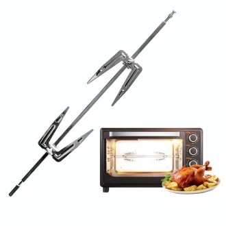 Stainless Steel Roast Chicken Skewer Cook Oven BBQ Grilled Fork