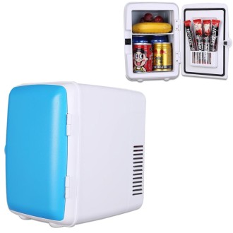 Vehicle Auto Portable Mini Cooler and Warmer 4L Refrigerator for Car and Home, Voltage: DC 12V/ AC 220V(Blue)