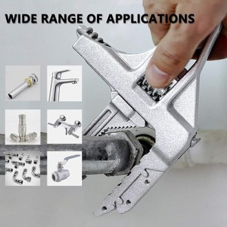 Multifunctional Movable Mouth Short Handle Bathroom Sink Wrench