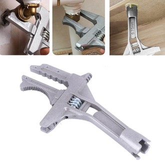 Multifunctional Movable Mouth Short Handle Bathroom Sink Wrench