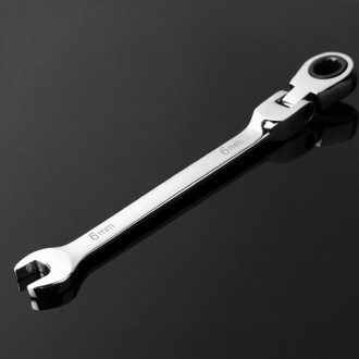 Combination Ratchet Wrench with Flexible Head Dual-purpose Ratchet Tool, Specification: 6mm