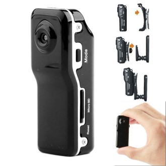 MD80 3 in 1 Mini Digital VIDEO Camera Camcorder POCKET DV with 720*480 pixels, Viewing Angle: 60 Degree(Black)