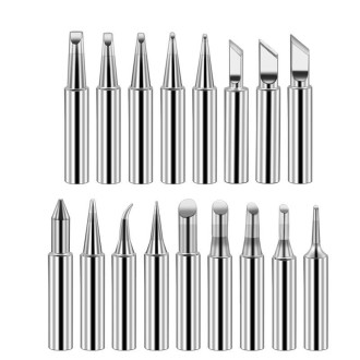 17 PCS / Set Soldering Tips 936 Soldering Station Pure Copper Soldering Iron Tips Lead-Free Soldering Iron Tips