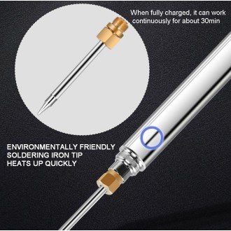 5V 15W Rechargeable Wireless Soldering Iron DIY Mini Soldering Pen