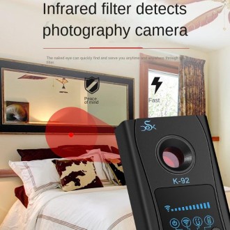 K92 Hotel Anti-candid Shooting Infrared Scanning Camera GPS Anti-location Detector