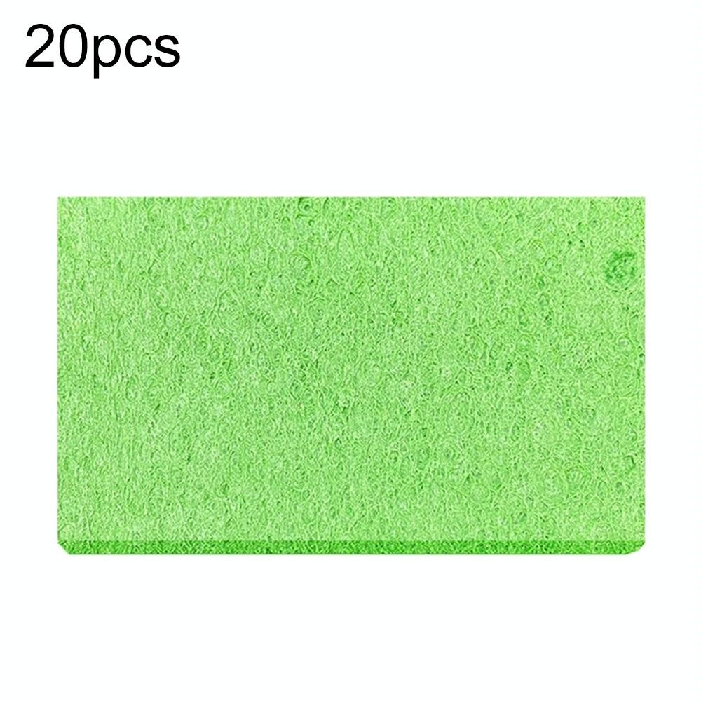 20pcs Remove Tin Solder Bubble Sponge Phone Repair Soldering Iron Cleaning Sponge(Green)