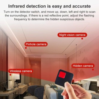 Q88 Infrared Hidden Camera Finder(Black)