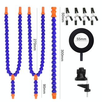 Phone PCB Circuit Board Repair Fixed Folder Welding Assisted DIY Model Clamping Tool, Style: 5 Claws+Magnifying Glass Lamp (Blue