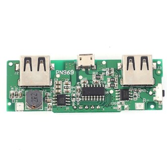 5V 2A Charging Port Boost Module Dual USB Output Digital Display Charging Module