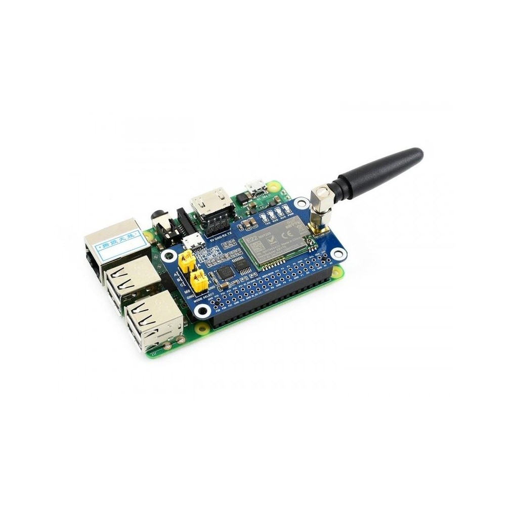 Waveshare SX1262 LoRa HAT 868MHz Frequency Band for Raspberry Pi, Applicable for Europe / Asia / Africa