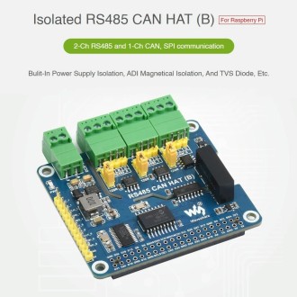 Waveshare Isolated RS485 CAN HAT For Raspberry Pi