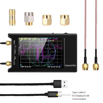 NanoVNA-H4  4 Inch Full View LCD Screen 50Khz-1.5Ghz VNA HF VHF UHF UV Vector Network Analyzer