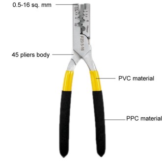 Portable Small Crimping Pliers Hardware Tools(PZ 0.5-16)