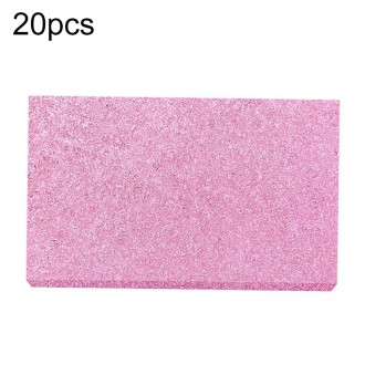 20pcs Remove Tin Solder Bubble Sponge Phone Repair Soldering Iron Cleaning Sponge(Pink)