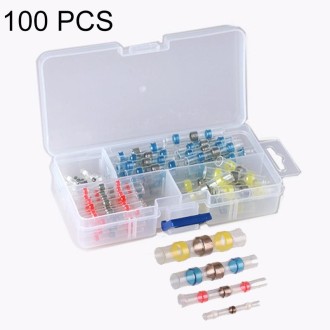 100 PCS / Box Professional Water Resistant Solder Ring Heat-shrinkable Tube