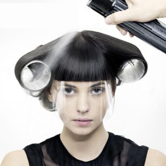 50 In 1 Multi-Purpose Bangs Hairdressing Shatter-Resistant Transparent Disposable Face Mask(Transparent)